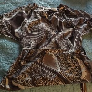 Banana Republic tie waste blouse